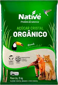 Açúcar Cristal Orgânico, Native 5 kg