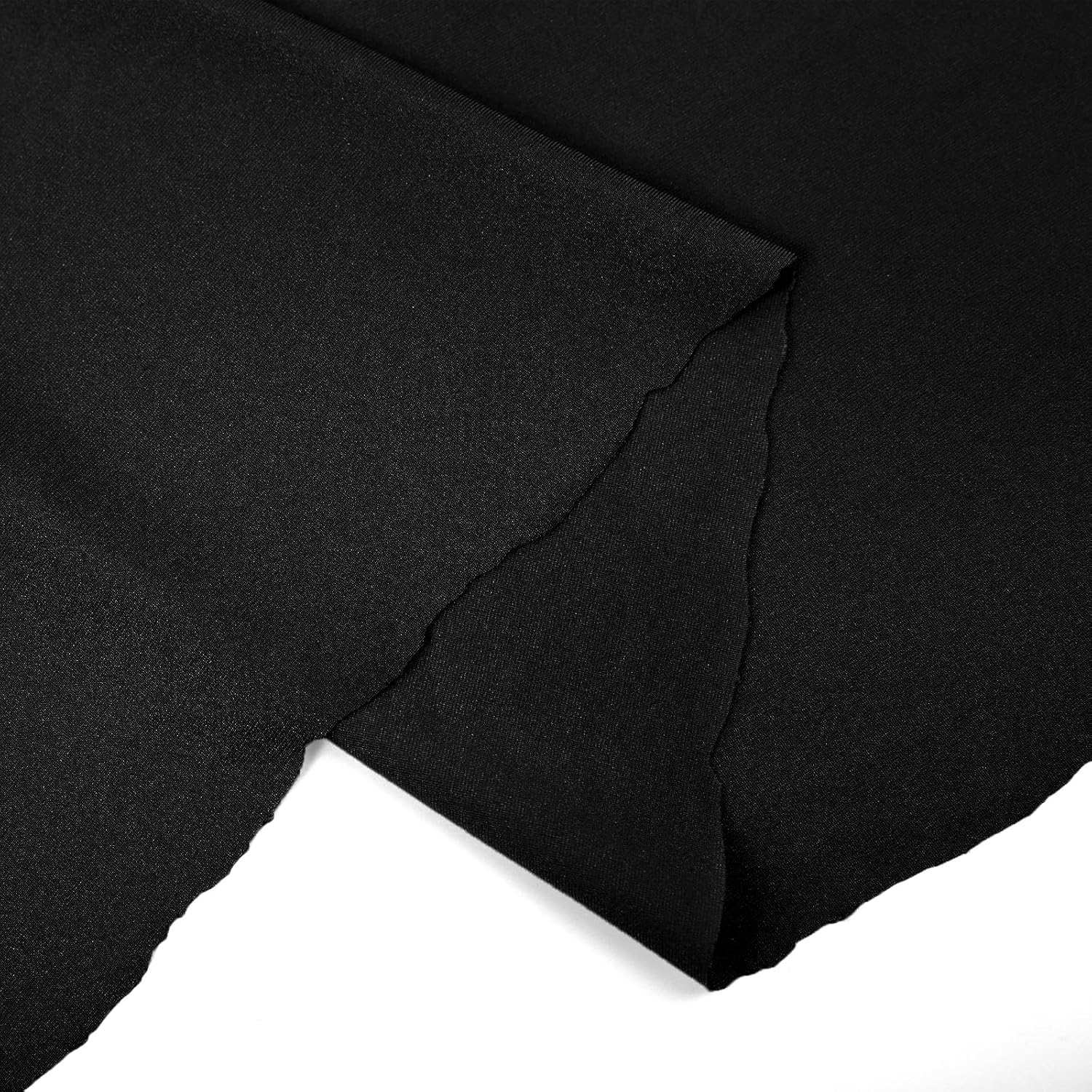 Nylon Spandex Fabric 80% Nylon, 20% Spandex Swimsuit Material Activewear Fabric 4-Way Stretch Lightweight Quick-Drying 59 inches Wide(Black, 4 Yard)