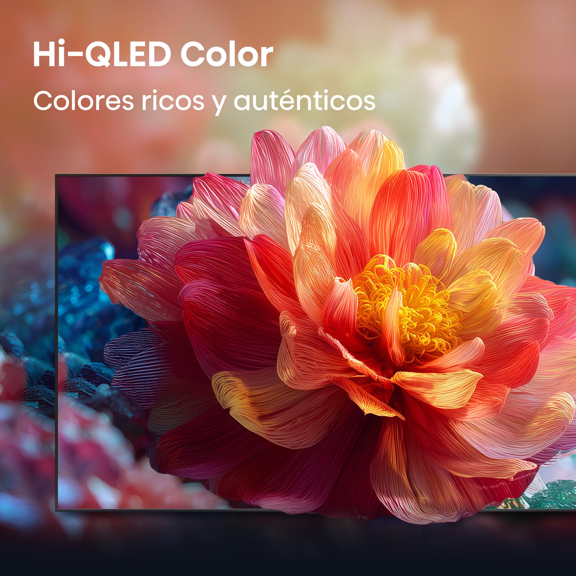 Hisense 50E7S - Hi-QLED Smart TV 50 Pulgadas, Hi-QLED Color, Dolby Vision.Atmos, Escalador IA 4K, Smooth Motion IA, Modo Juego Plus, Dolby Vision IQ, HDR10+Adaptive