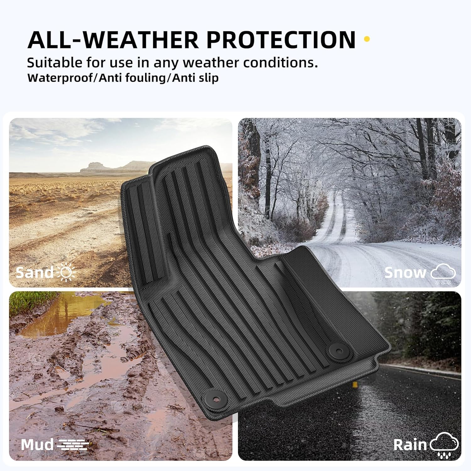 SMABEE Floor Mats & Cargo Liner for 2018-2026 Volvo XC60 T5 T6 (Not for T8 Hybrid/ T4/ B5/ B6) Accessories TPE All Weather Floor Liners Trunk Mat 1st 2nd Row Interior Protection Car Mats