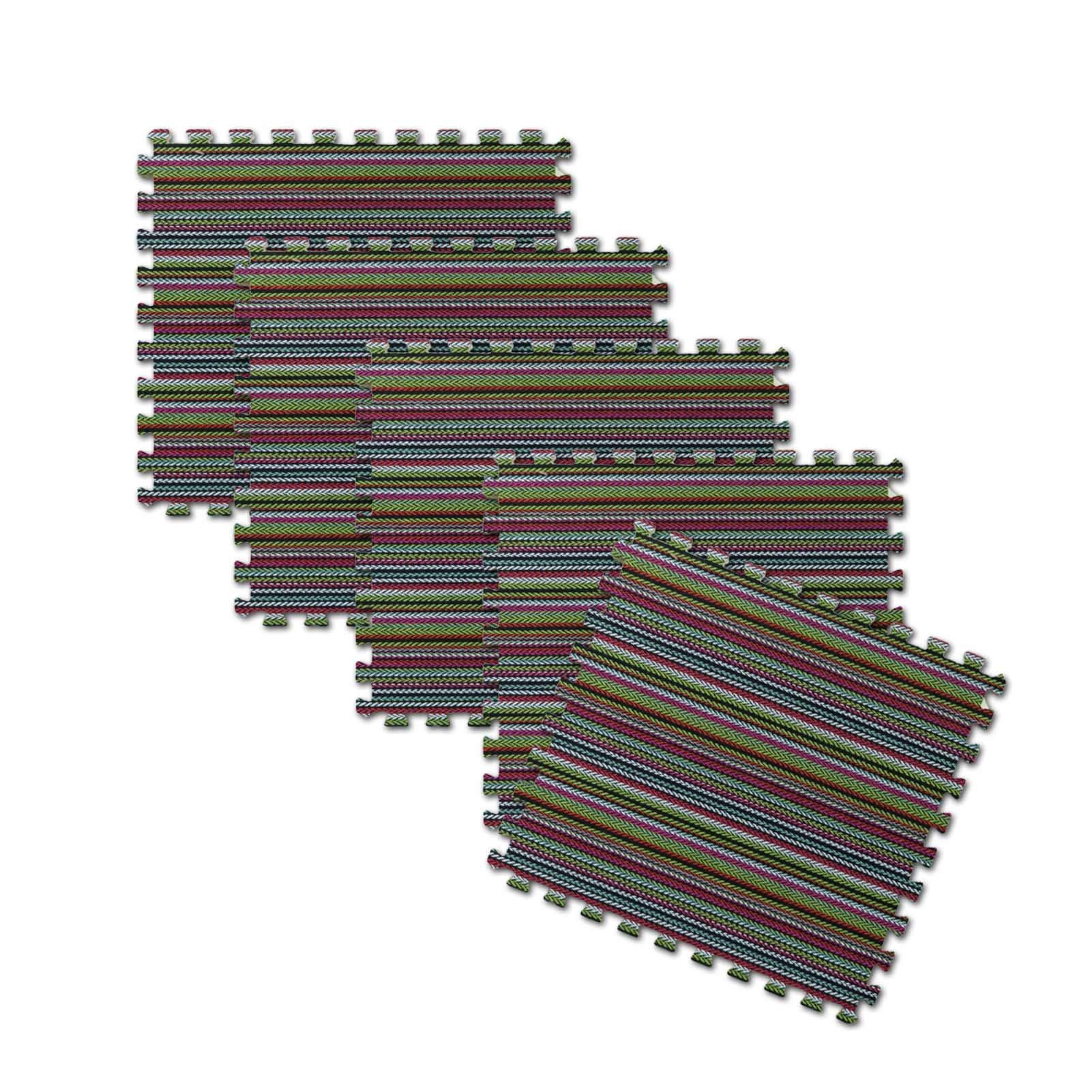 Tappetini da Gioco per Neonati in Morbida Schiuma Eva, Tappetini in Schiuma Ad Incastro, Protezione del Pavimento, Adatti per Palestra, Area Giochi per Bambini, Esercizio, Yoga,Viola,9