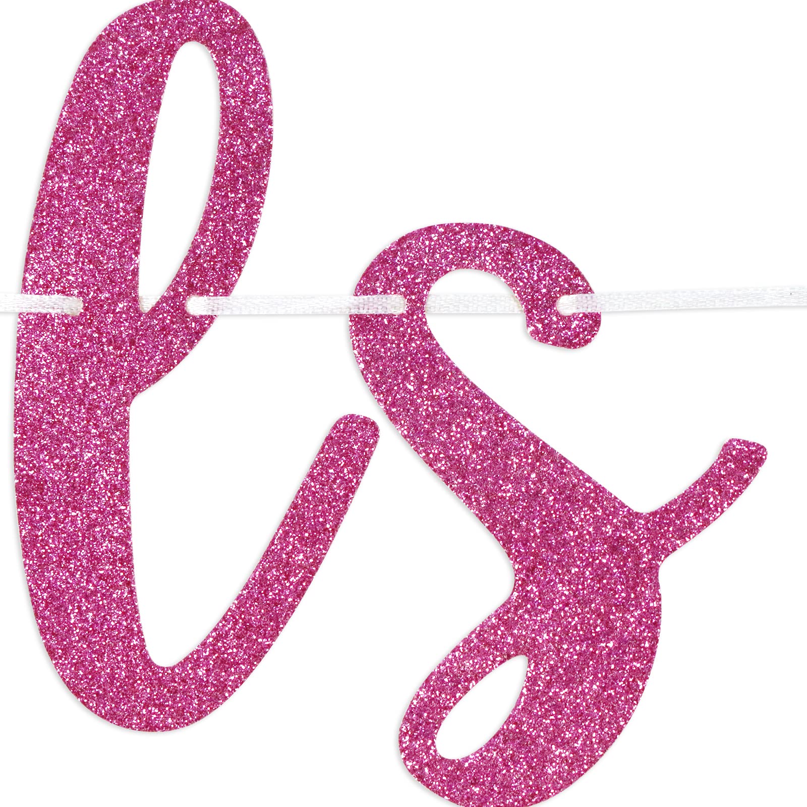 Banner „Girls Just Wanna Have Fun“ – Holografisch Glitzernd | Fertig Zusammengebaut | Für Mädelsabend, Geburtstag & Bachelorette-Party | Dickes Glitzerpapier