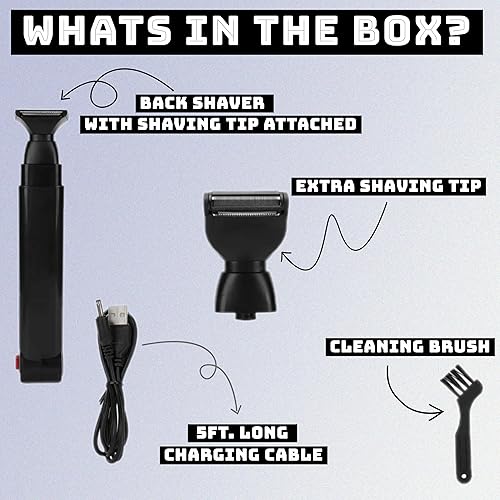 Miniatura 3 de Ultimate - Afeitadora eléctrica de espalda para hombres, peluquera corporal recargable de mango largo, peluquera de espalda y cuerpo de primera