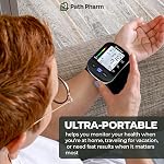 Wrist Blood Pressure Monitor for Home Use — Automatic Digital BP Machine with White Backlit Display, Heart Rate, 2-User 198-Reading Memory, Adjustable 135-195mm Wristband, Canadian Brand