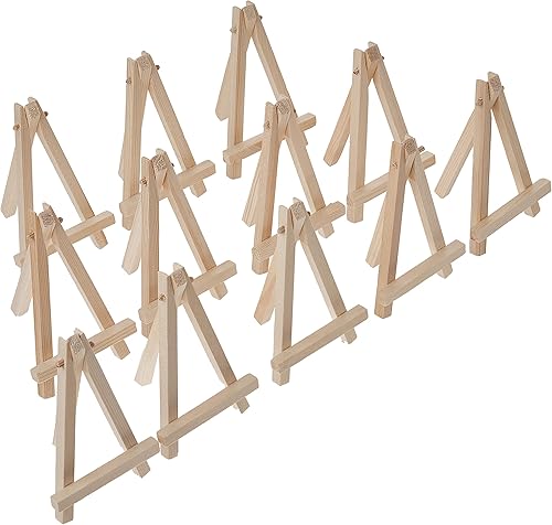 eBoot paquete de 12 atriles pequeños de madera 5 pulgadas