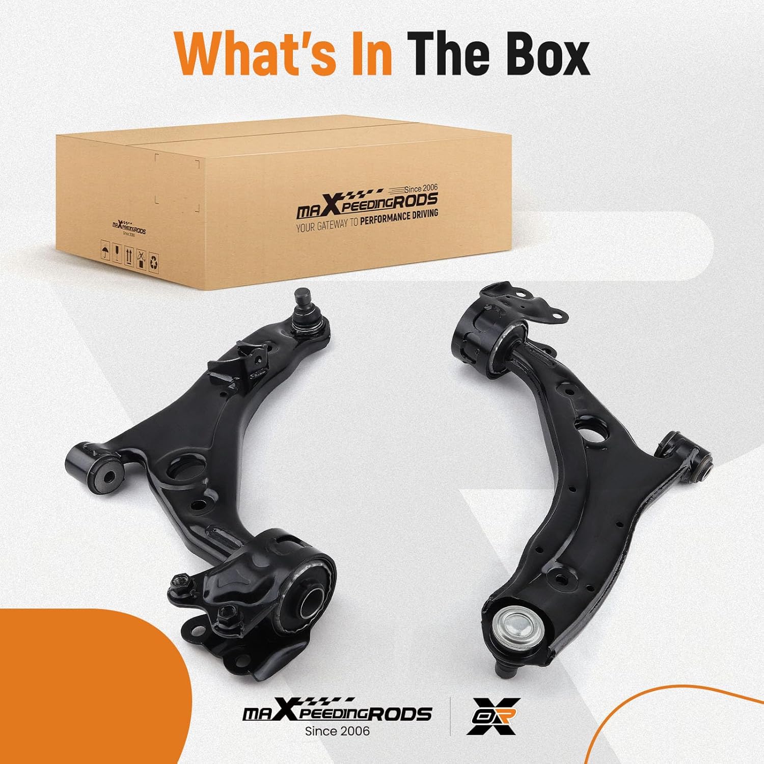 maXpeedingrods 2Pcs Front Lower Control Arm with Ball Joints for Ford Edge 2007-2014 Lincoln MKX 2007-2015, K620487 K620486