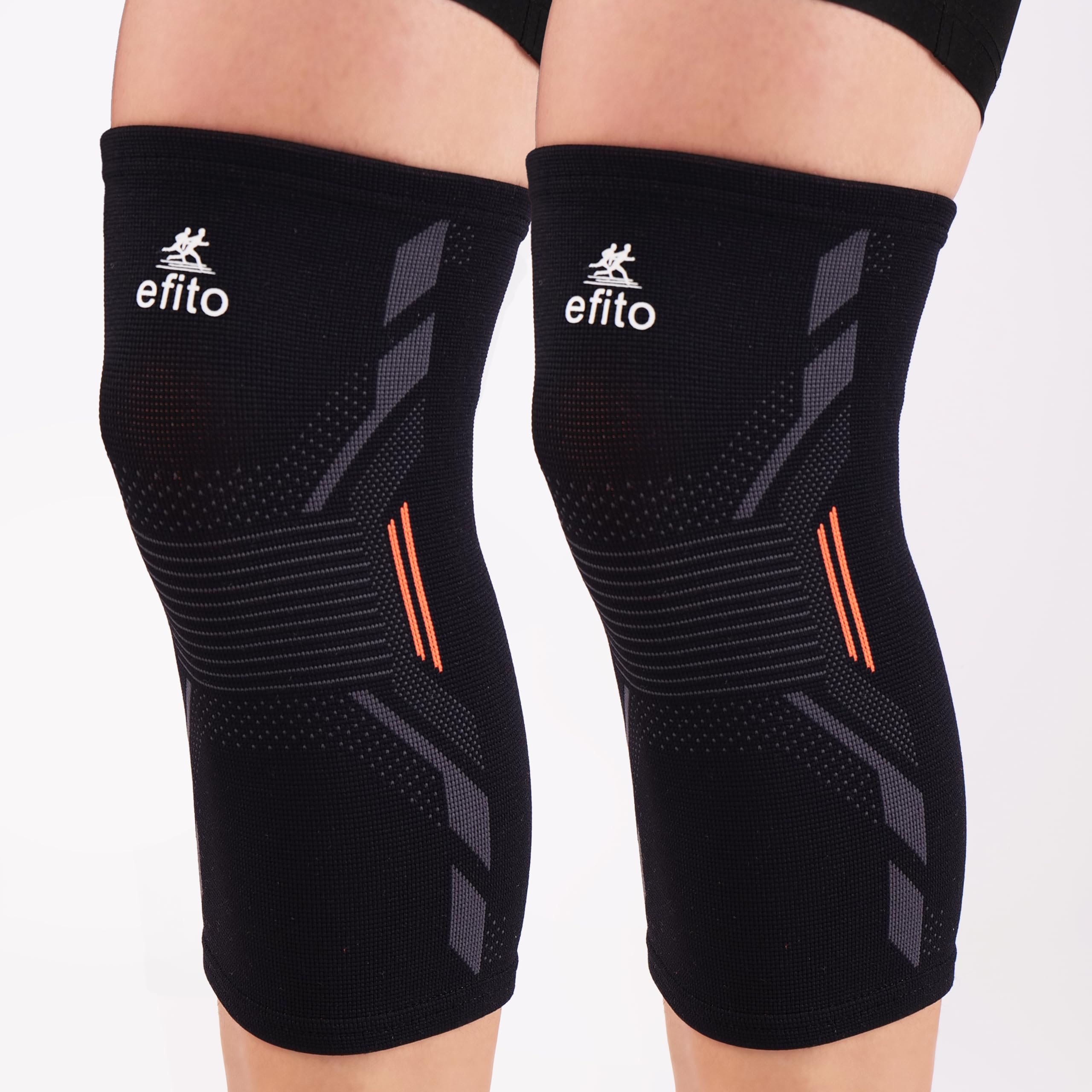 efito Unisex 3d Knee Cap Support Sleeves Brace Pad for Men and Women Legs, Pain Relief, Gym, Sports, Exercise, Running & Cycling | One Pair of Knee Cap | Universal Size-image-19