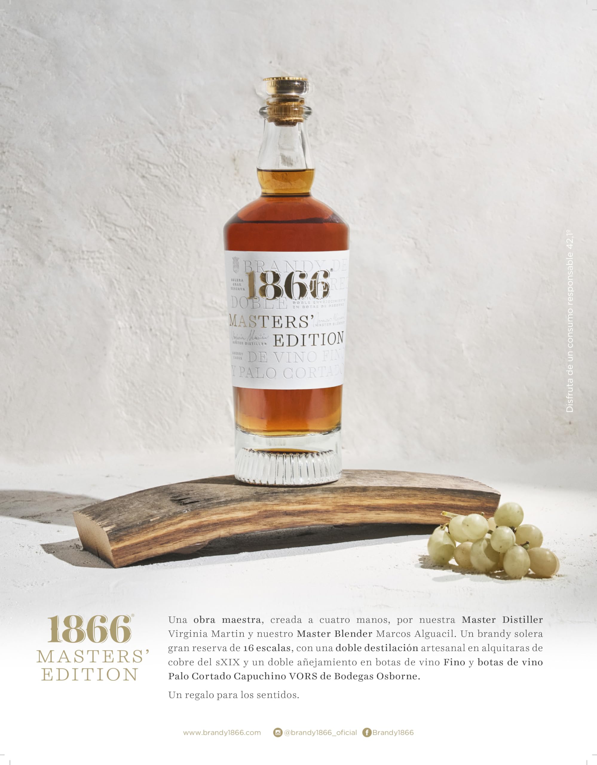 Brandy de Jerez 1866 Gran Reserva Masters Edition 18 Años - Botella 70 cl