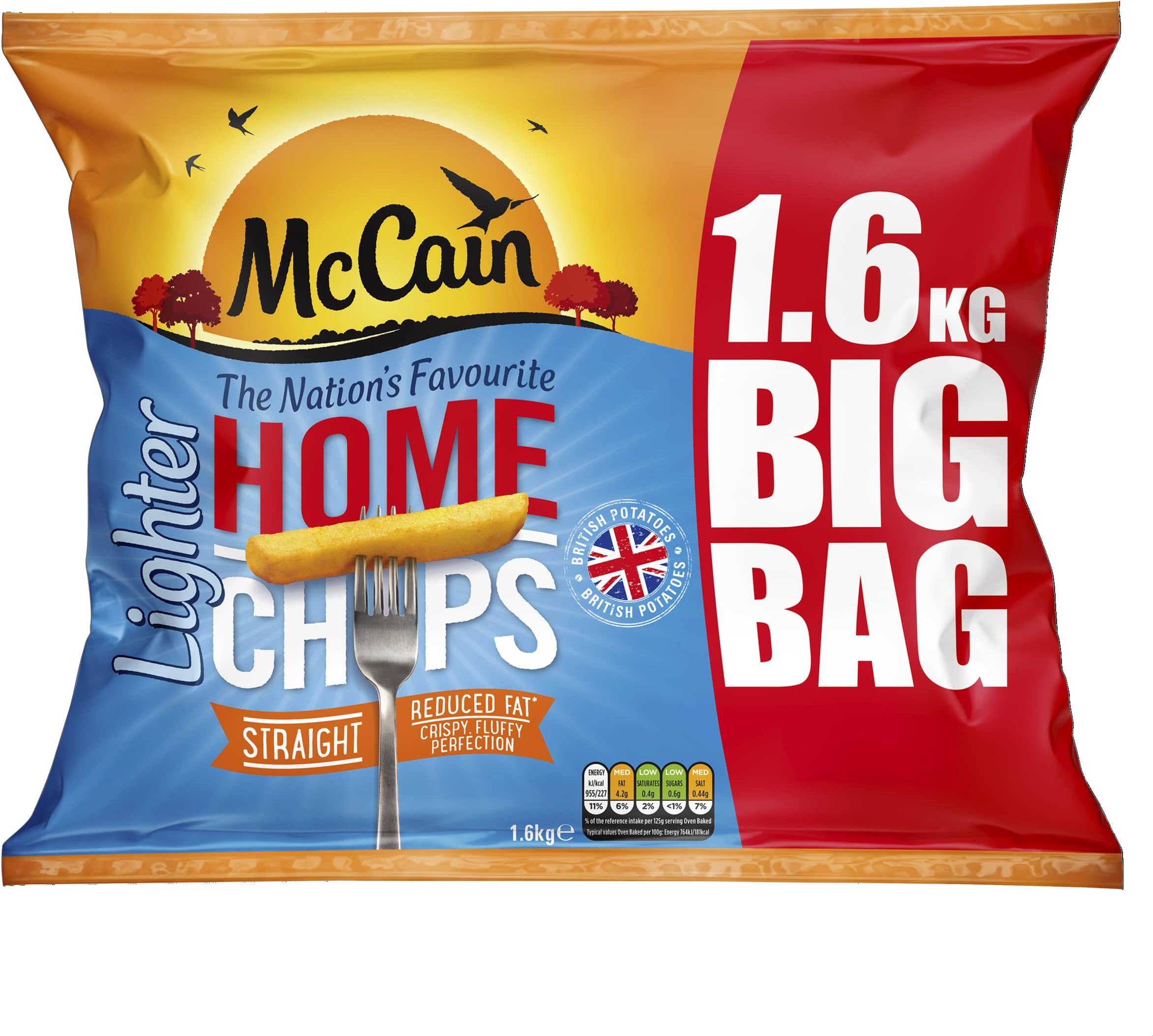 Home Chips Lighter Straight Cut 1.6kg