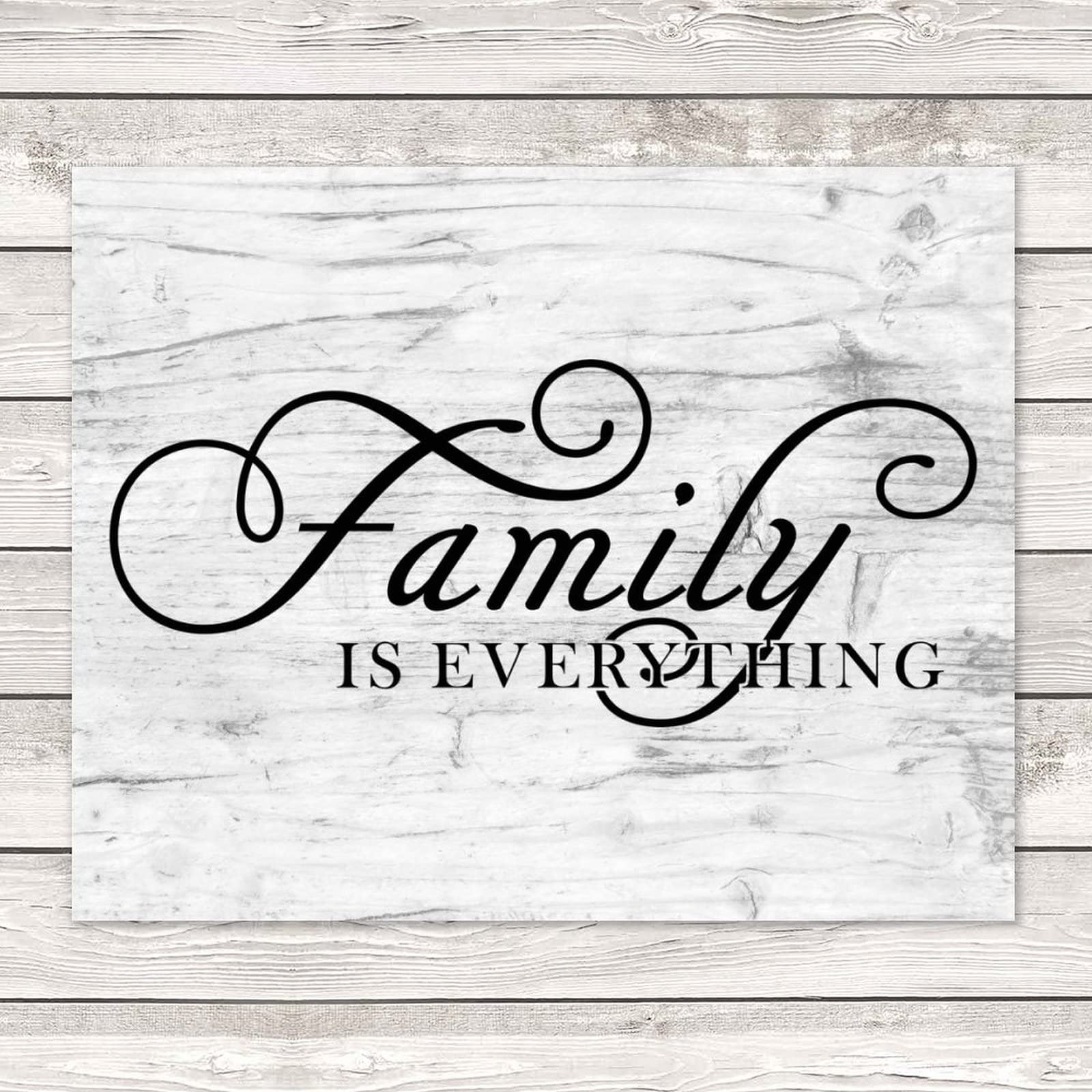 Targa Decorativa In Legno 'Our Family Rules' - Cartello Rustico Per Parete 30x15 Cm Con Corda, Regalo Per Famiglia E Inaugurazione Casa - 4