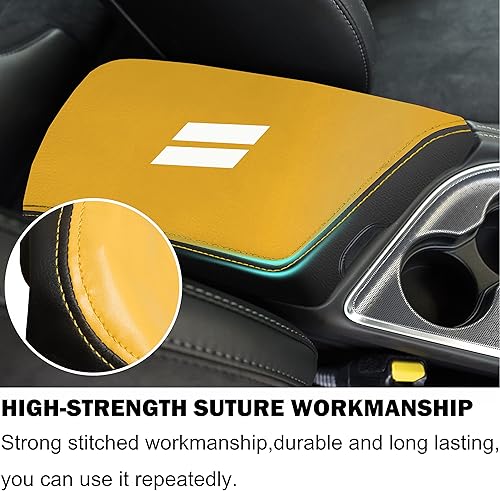 Miniatura 3 de Accesorios para Dodge Challenger 2015 2016 2017 2018 2019 2020 2021 2022 2023 2024 Funda para reposabrazos de consola central, caja interior,