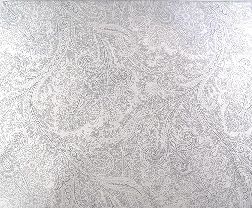 Miniatura 1 de Lauren Ralph Lauren Juego de sábanas de percal de algodón cachemira, gris, gris y blanco, tamaño individual)