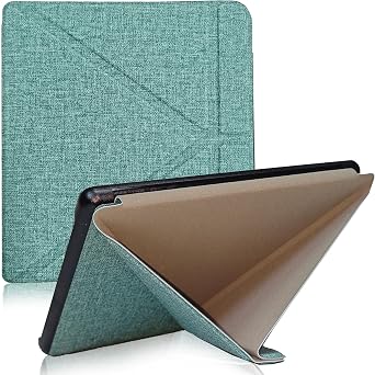 Case for Kobo Libra Colour ModelN428, 2024 Release, Premium PU Leather Stand Sleeve Cover with Auto Wake/Sleep, Agave Green