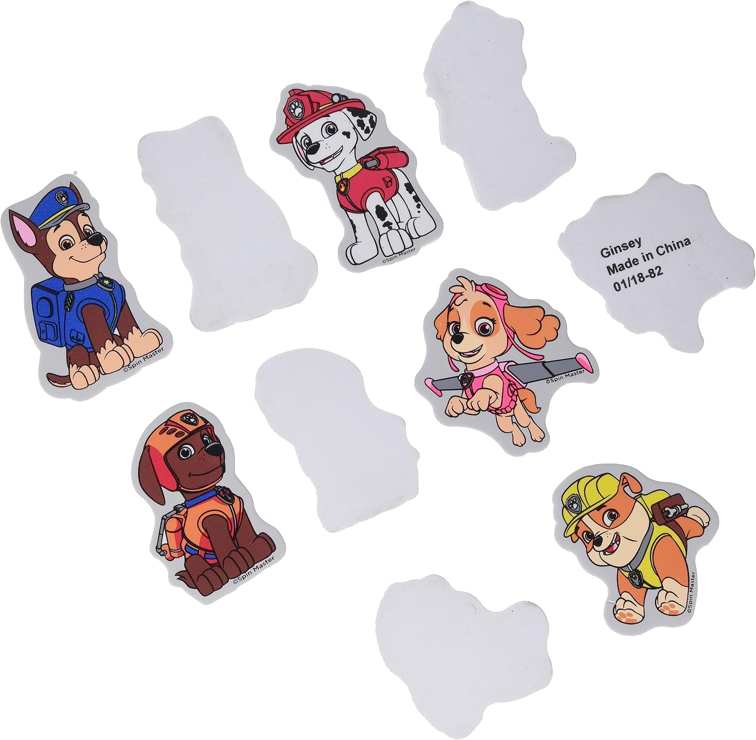 Nickelodeon PAW Patrol Foam Bath Wall Clings, 10 Pack