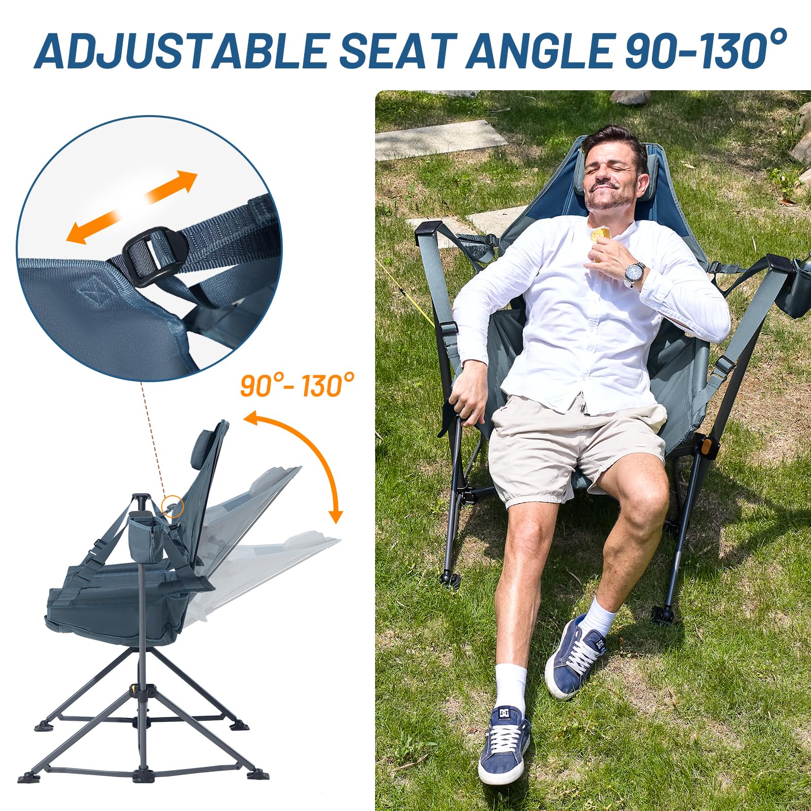 Best Hammock Chair 2026: 5 Swings & Loungers 2 TIMBERRIDGE TIMBER RIDGE Hammock Camping Chair with Adjustable Backrest, Heavy D — product photo