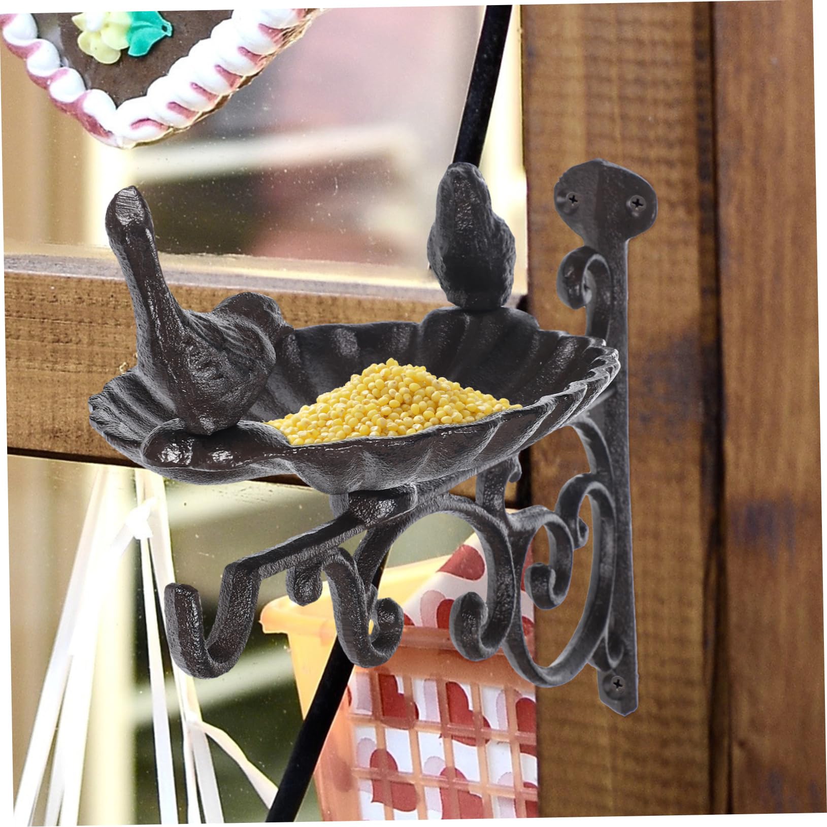 BESTonZON Oiseaux Murale Forgé Accessoire Décoratif pour Jardin Terrasse pour Oiseaux