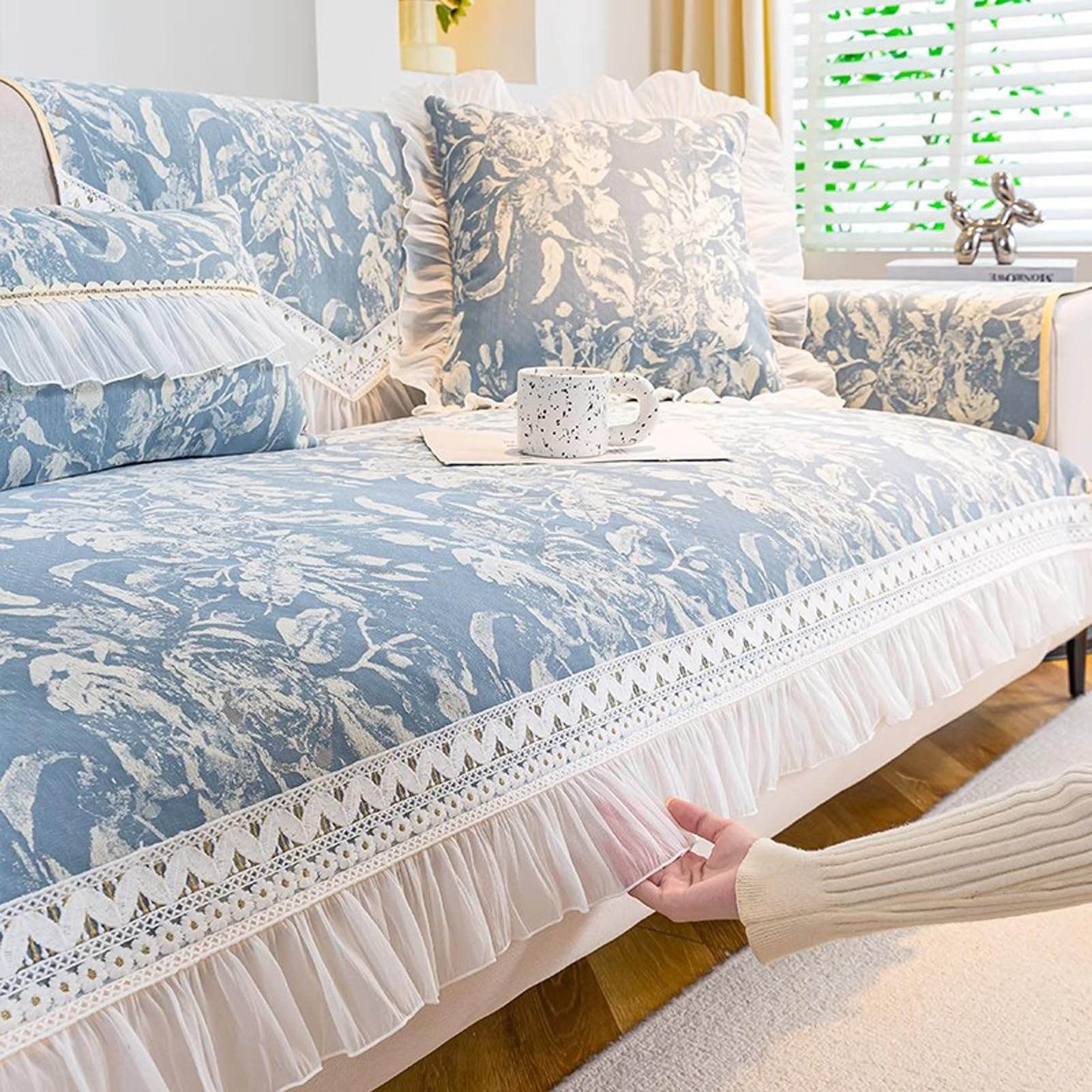 Housses de Coussin Antidérapante et Protection Canapé 2 Places