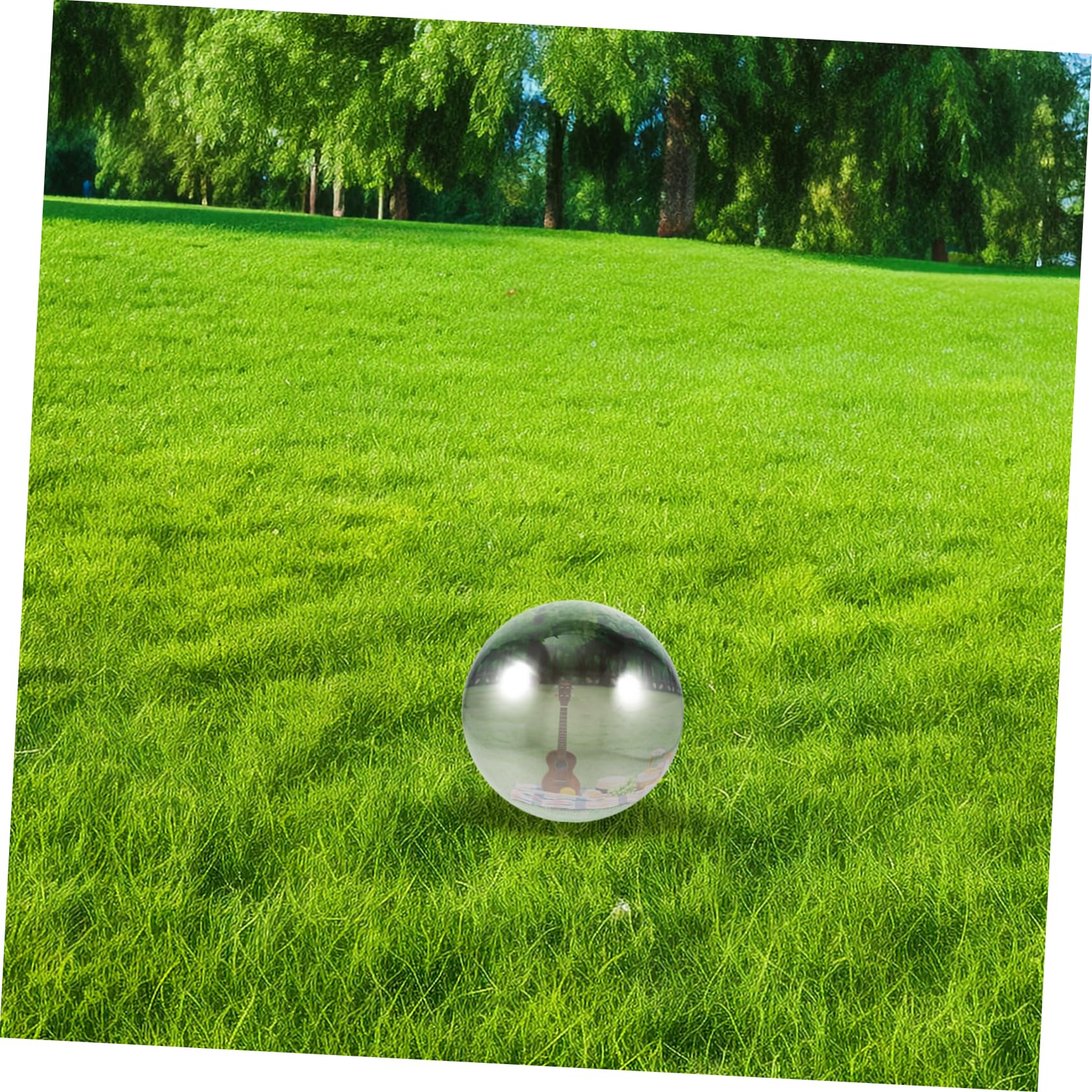 BESPORTBLE Bola De Espejo Pulido Esferas Reflectantes para Jardín Acero Inoxidable