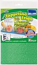 PARODI & PARODI - Tappetino Frigo Salvafreschezza, Tappetino Frigorifero Antimuffa Traspirante in Poliuretano Evita Condensa, Previene Muffa e Umidità, Lavabile e Riutilizzabile 30x45 cm, Verde Acqua