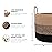 OrganiHaus Large Woven Storage Basket for Blankets and Toys 20 x 13 Inch, Rope Laundry Basket with Handles, Cushions & Pillows Storage Bin, Nursery Hamper, Soft Round Dog Toy Bin - Brown/Black