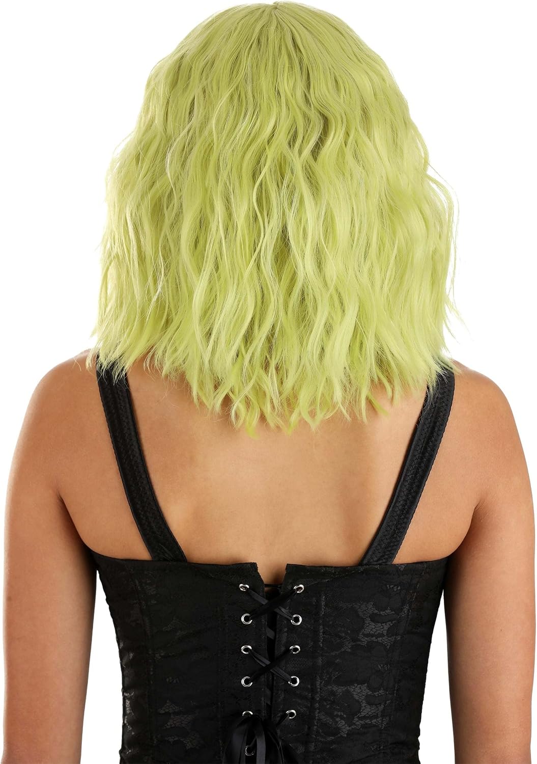 Fun Costumes Green and Blonde Wavy Wig Standard