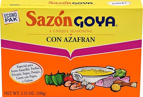 Goya Sazon Azafran Econopak 352 onzas paquete de 3 Goya Sazon Azafran Econopak 352 onzas paquete de 3