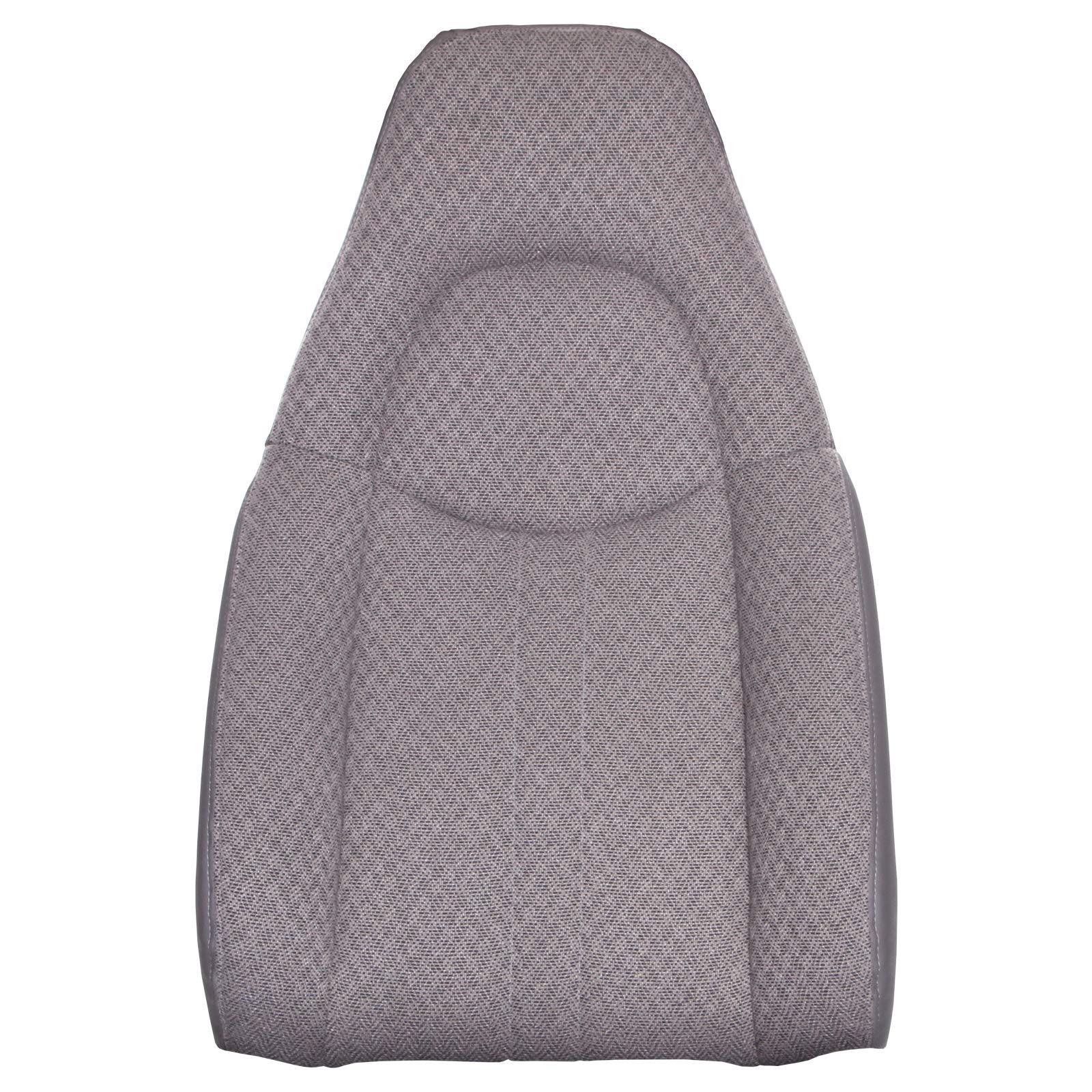 The Seat Shop Work Van Driver or Passenger Top Replacement Seat Cover - Medium Dark Pewter (Gray) Cloth (Compatible with 1996-2002 Chevrolet Express and GMC Savana)