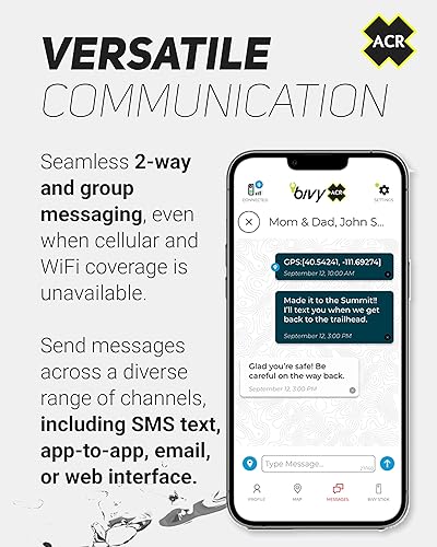 Miniatura 4 de ACR Bivy Stick - Dispositivo de comunicador satélite global bidireccional con SOS, SMS, seguimiento, informe meteorológico y ubicación compartida