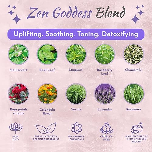 Miniatura 3 de V Steam Herbs - Vapor vaginal 100% natural, 10 hierbas Yoni mezcla de diosa zen con bolsas de filtro  Calma. Rejuvenece. Cura (4-8 vapores)