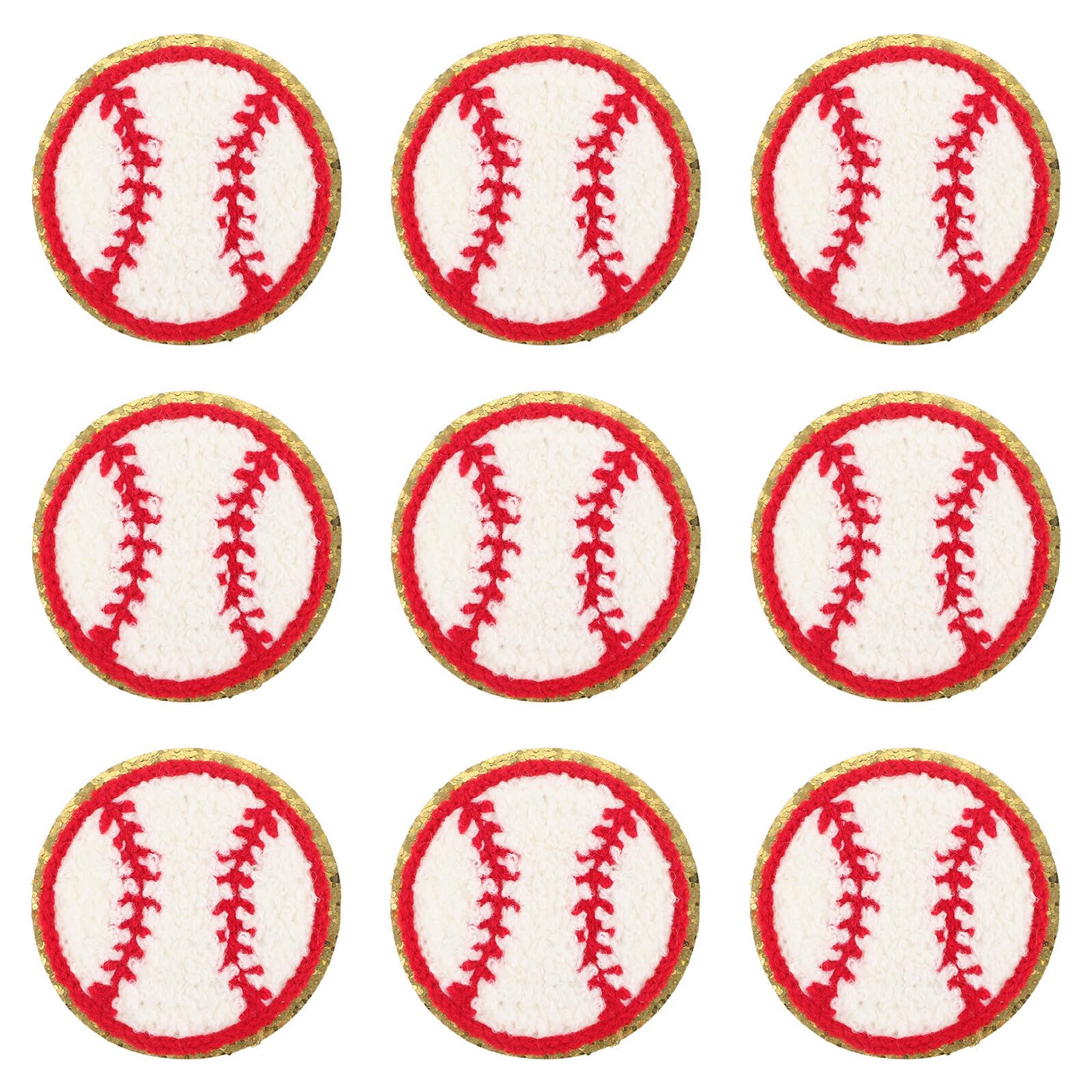 75 Piezas Parche Bordado Béisbol Parche Termoadhesivo Reemplazable para Ropa y Mochilas Parches Decorativos Resistentes y Compactos para Abrigos y Camisetas