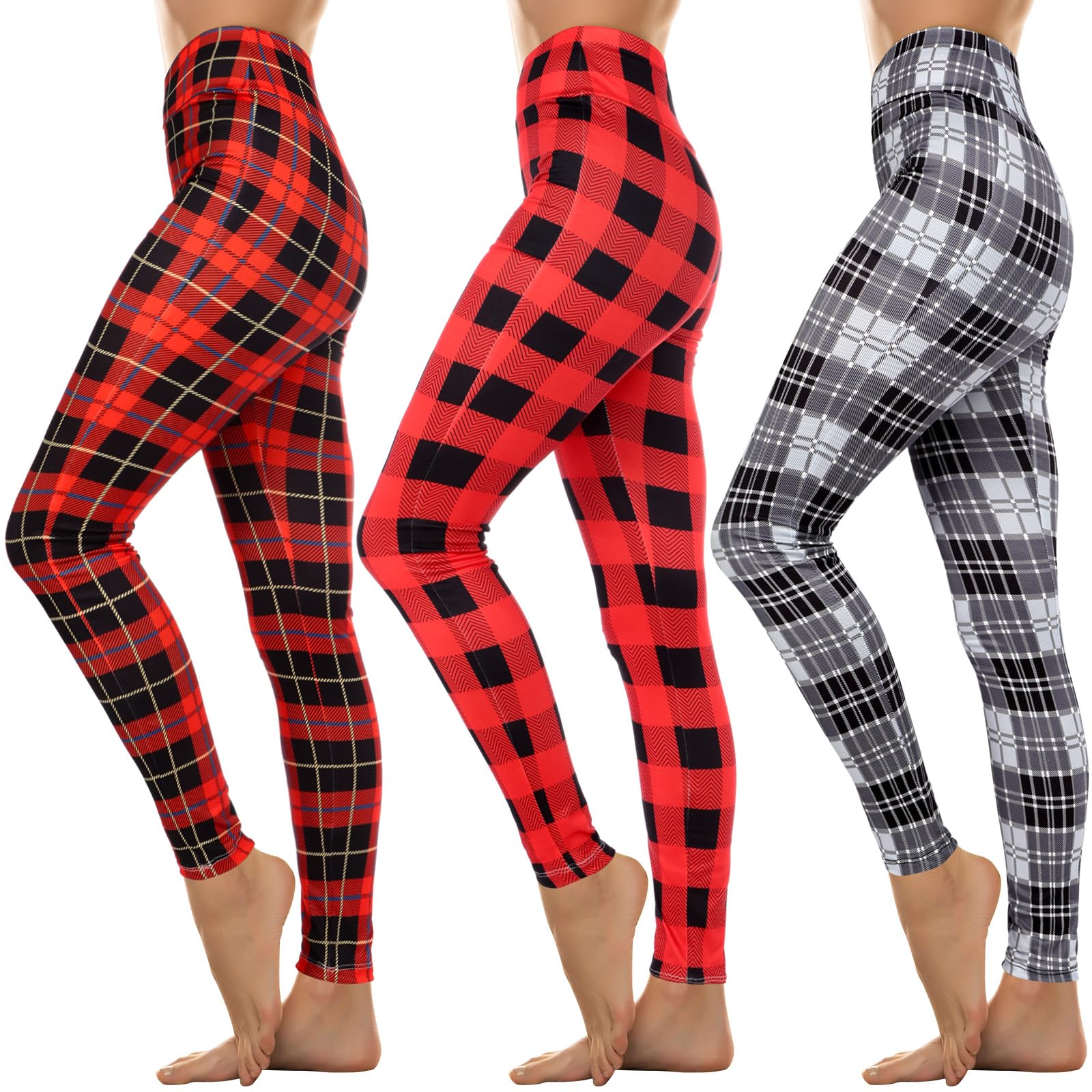 Liitrsh 3 Pcs Women's Christmas Leggings 