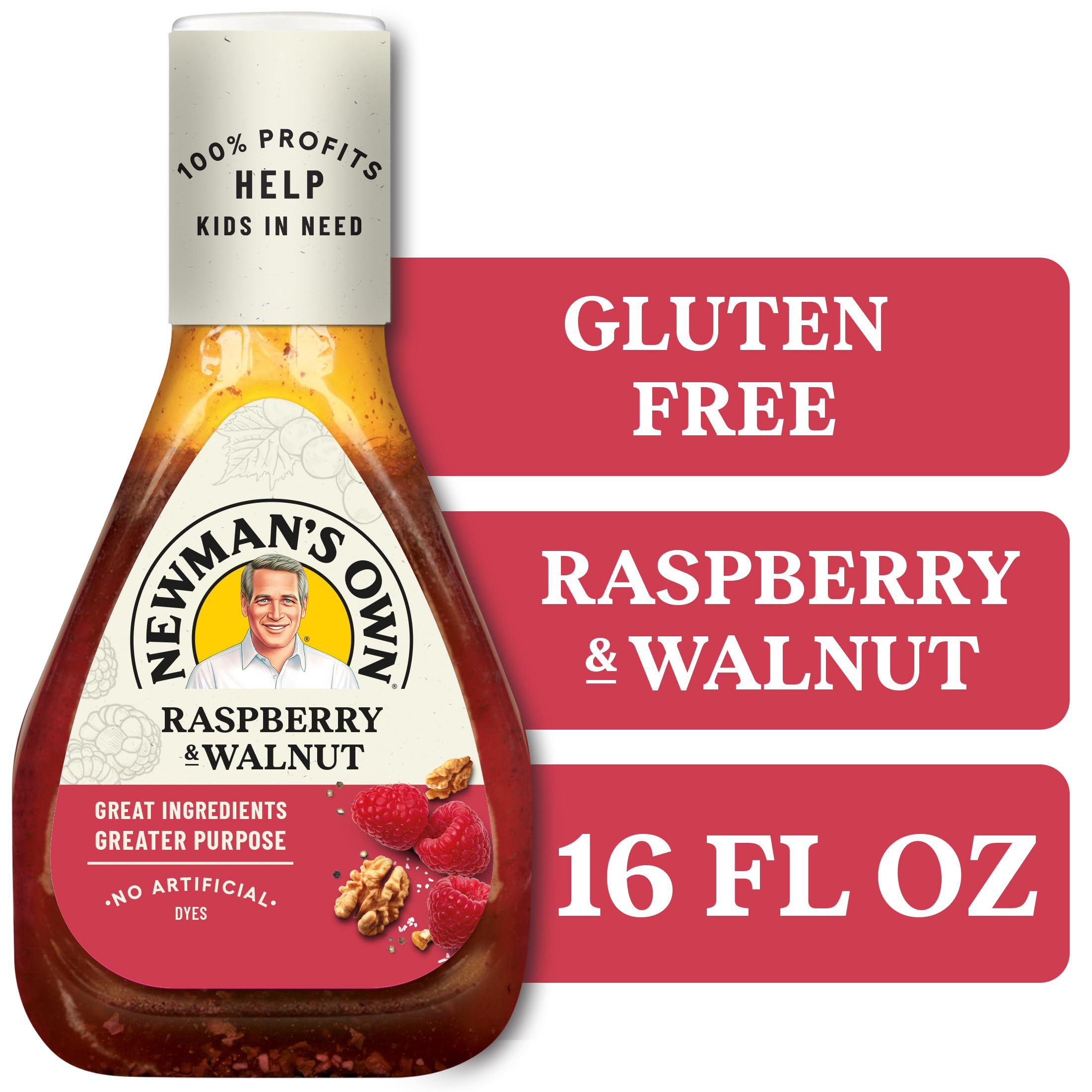 golden farms raspberry walnut salad dressing Amazon.com : Newman's Own Raspberry & Walnut Salad Dressing, 16-oz. (Pack  of 6) : Grocery & Gourmet Food