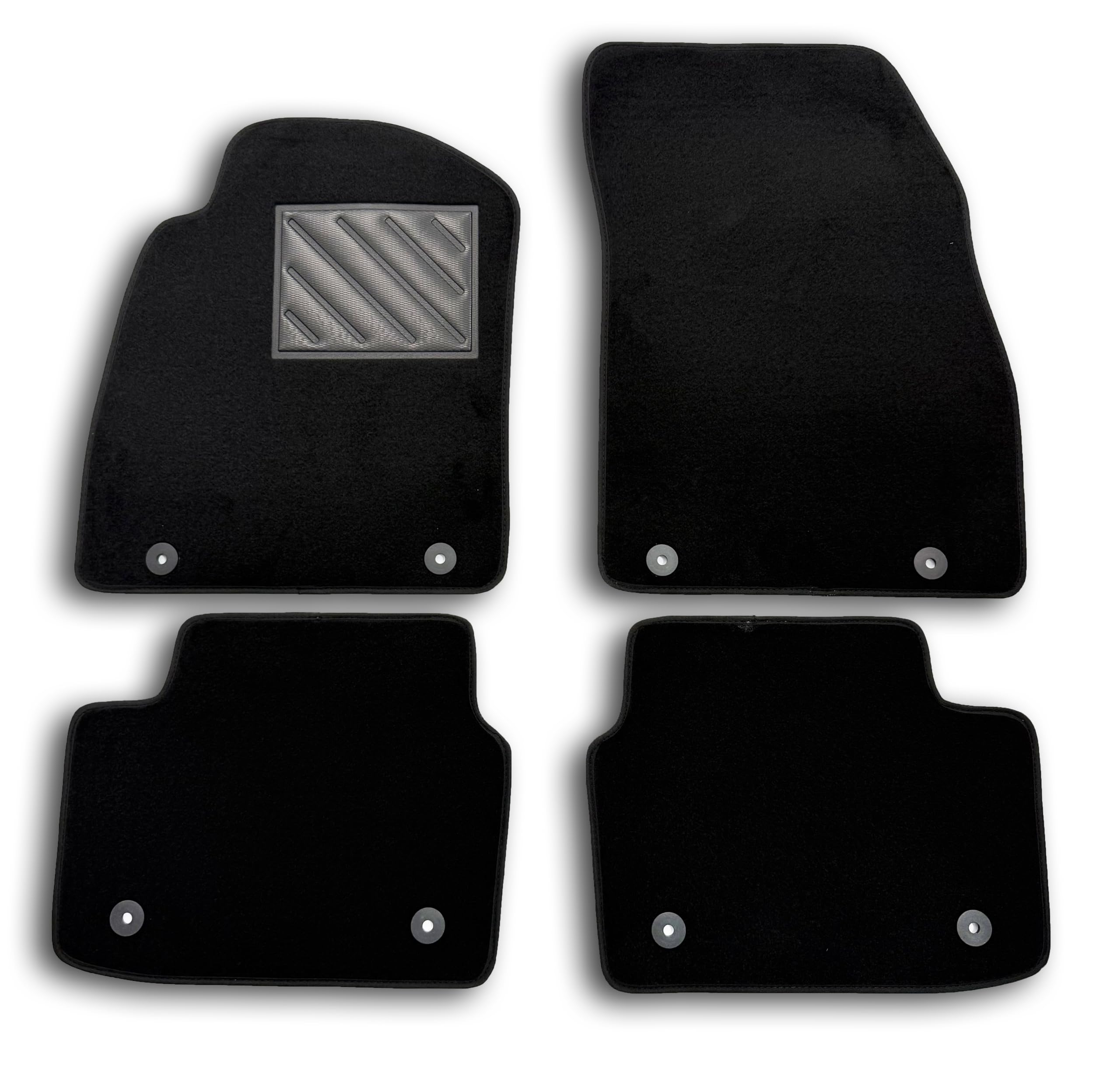 Alfombrillas para Opel Insignia A Restyling de 2013 a 2017 a Medida, Antideslizantes, talonera de Goma Reforzada, Botones de fijación