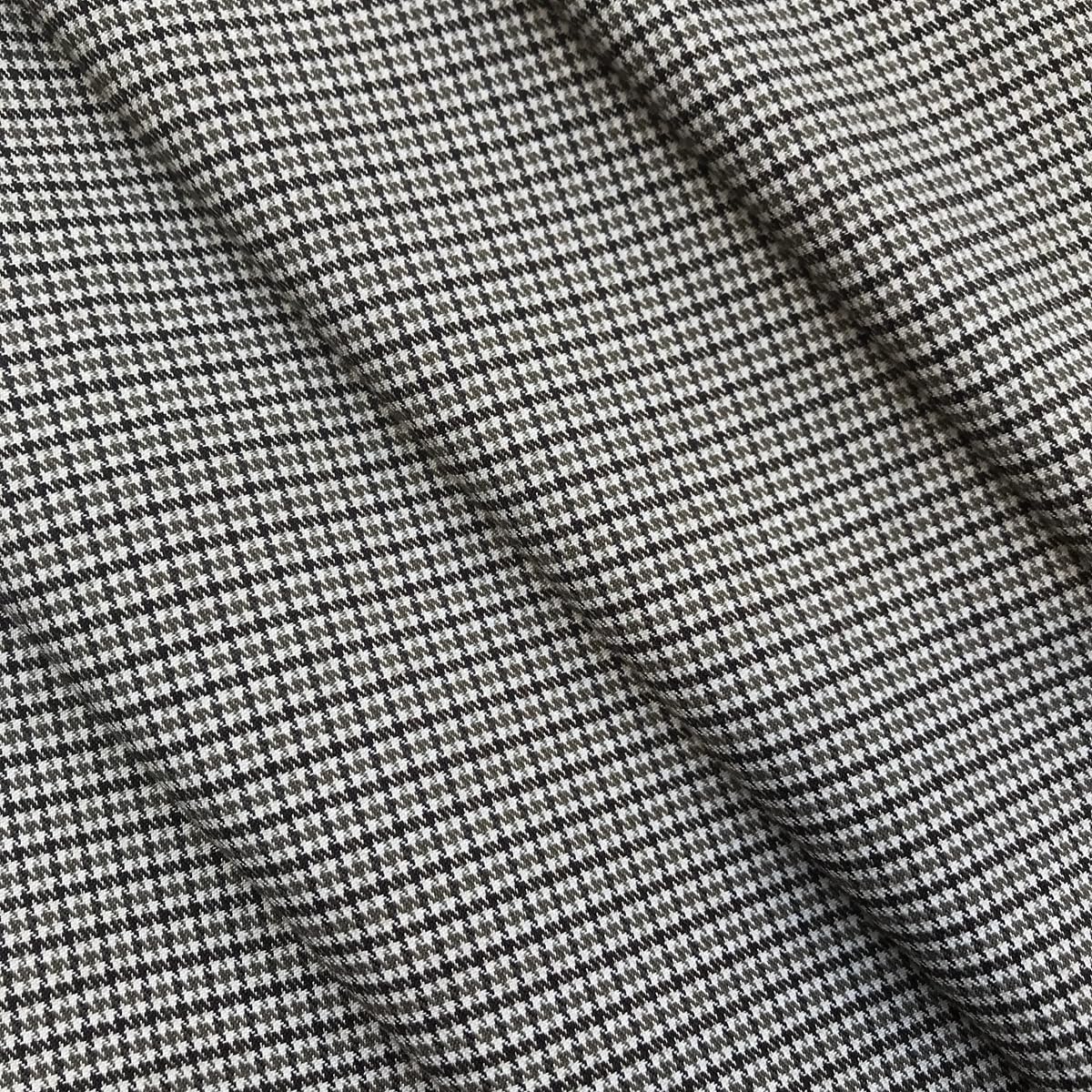 Stretch Houndstooth Fabric 7.5 oz per Square Yard for Sewing Kilt Skirt Jacket Suit Upholstery Furnishing Width 59 Inch (Pattern 01, 2 Yard pre Cut)