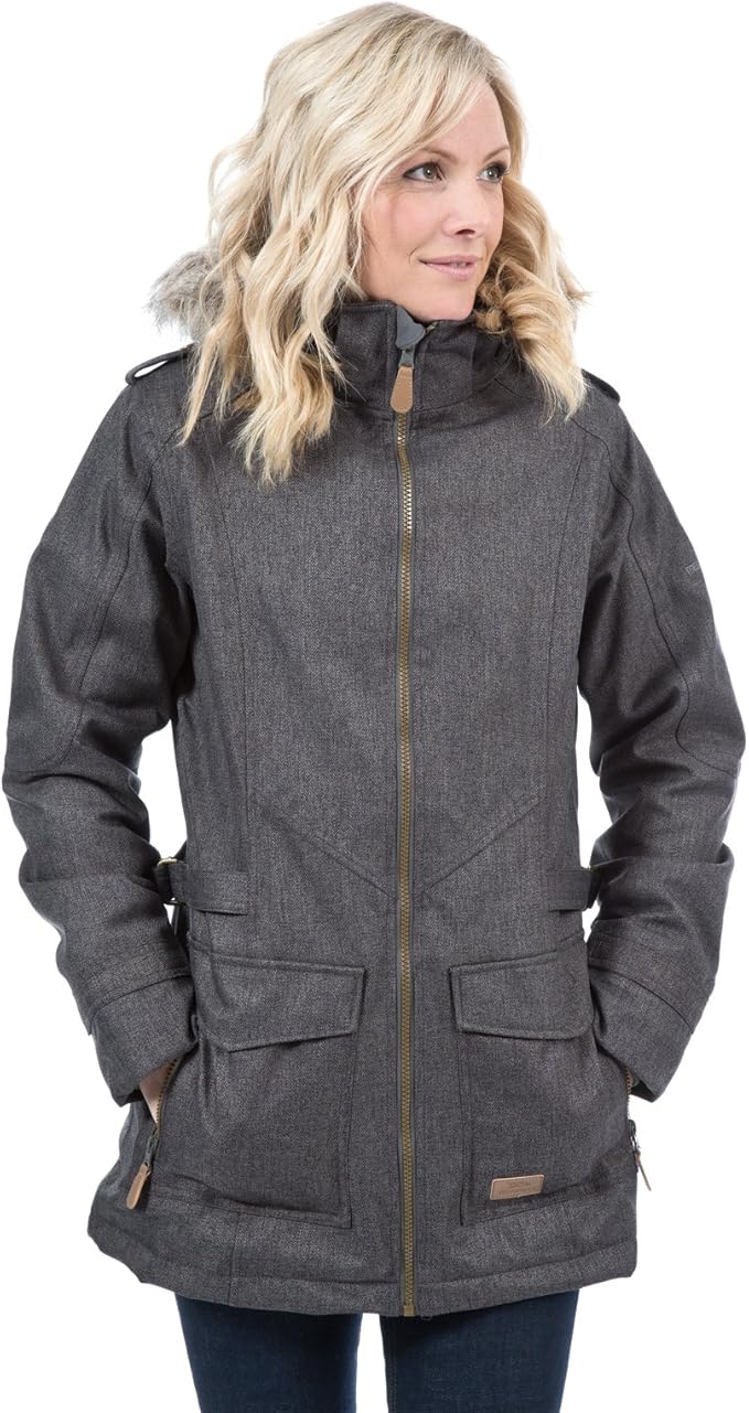 trespass navy waterproof jacket