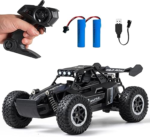 Coche de control remoto RC Cars 116 All Terrain Monster Truck LED, 2WD Off Road Hobby RC 2.4GHz de alta velocidad, 20 Kmh RC Car Juguetes Regalo