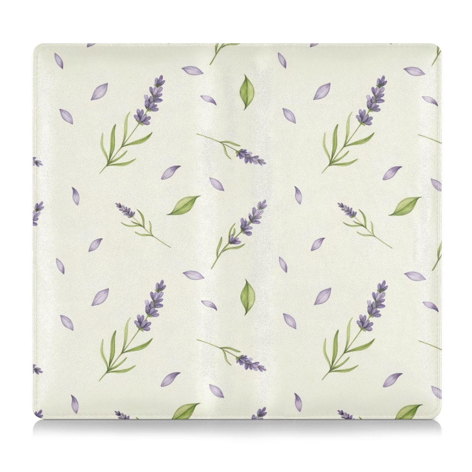 BURSTDDY Lavender Leather Car Registration and Insurance Holder,Registration and Insurance Card Holder Glove Box Car Organizer Car Document Holder for Cards, Driver License