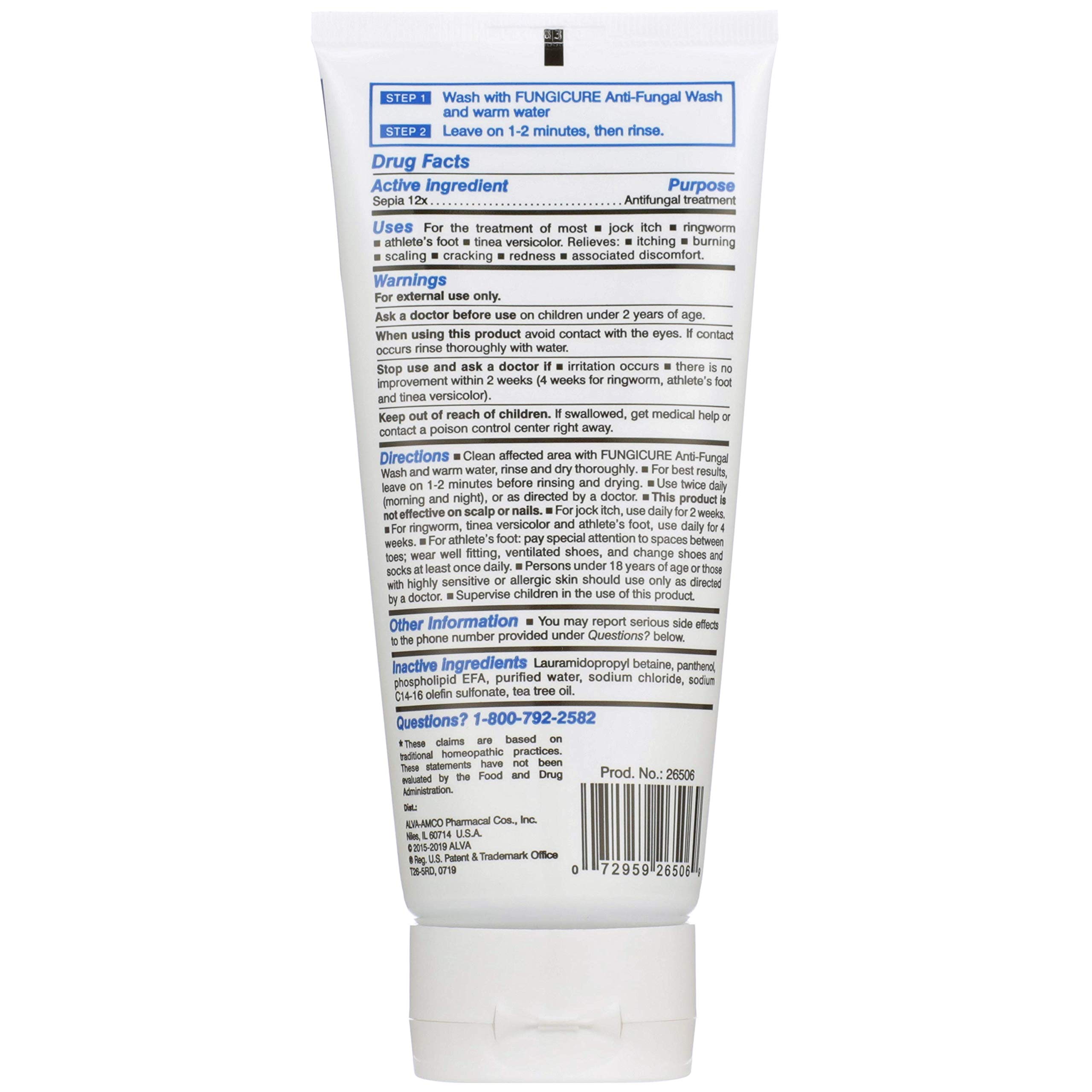 FUNGICURE Medicated AntiFungal Jock Itch Wash, 6 Fl Oz Buy Online in