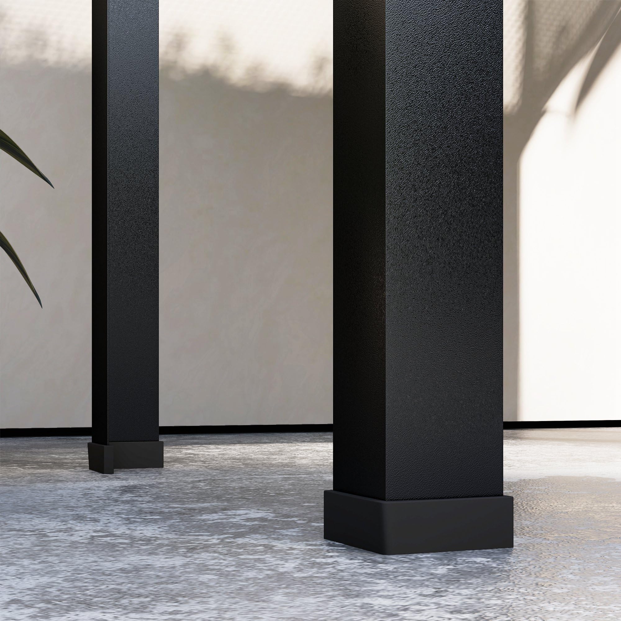 Outsunny Hochbeet mit Abdeckung Wetterbeständig 100 x 48 x 124 cm Schwarz