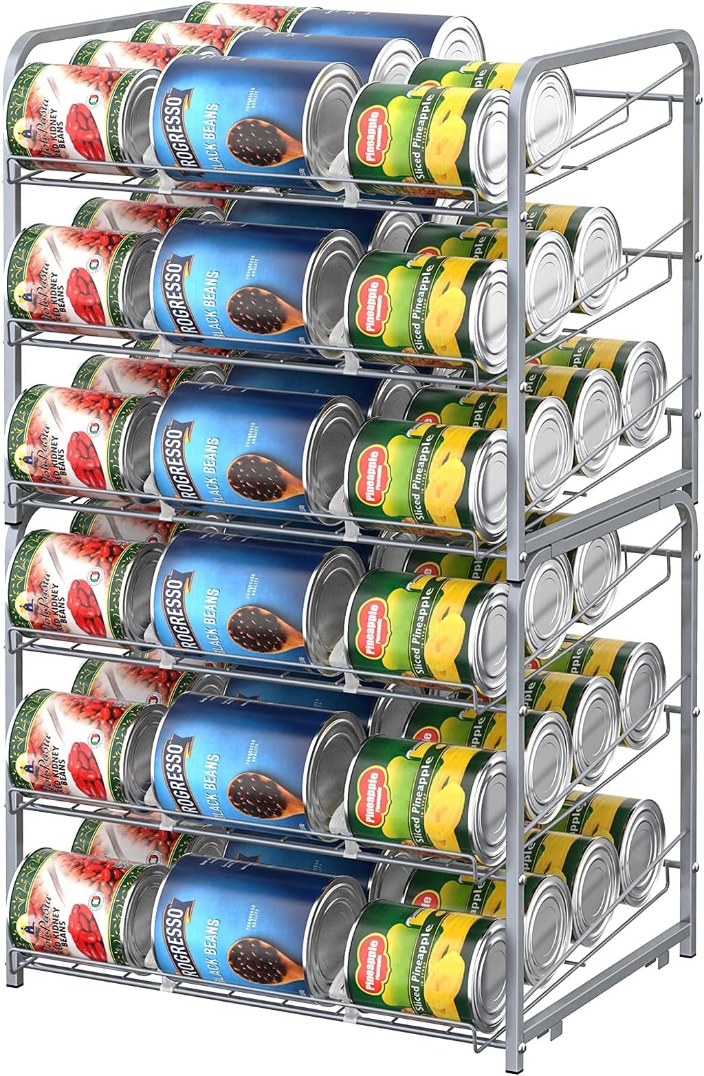 Amazon.com: Kitchen Details 3 Tier Can Organizer | Canned Food Storage ...