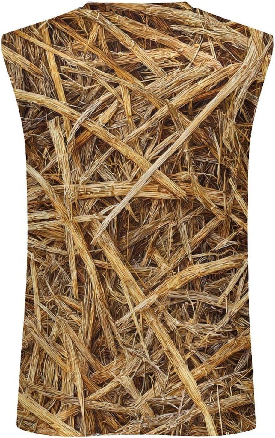 Hay Straw Men's Sleeveless Shirt Small