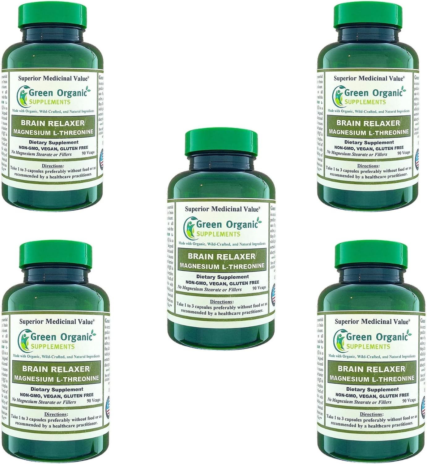 Green Organic Supplements Magnesium L-Threonine 90 VCaps