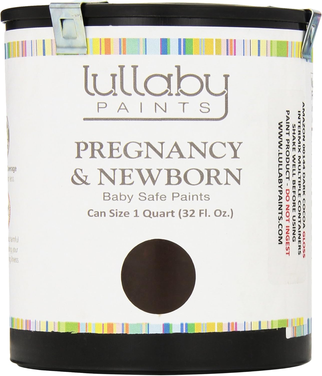 Lullaby Paints GLDKCOCOA Dark Cocoa Gloss Trim and Furniture Paint, 1/