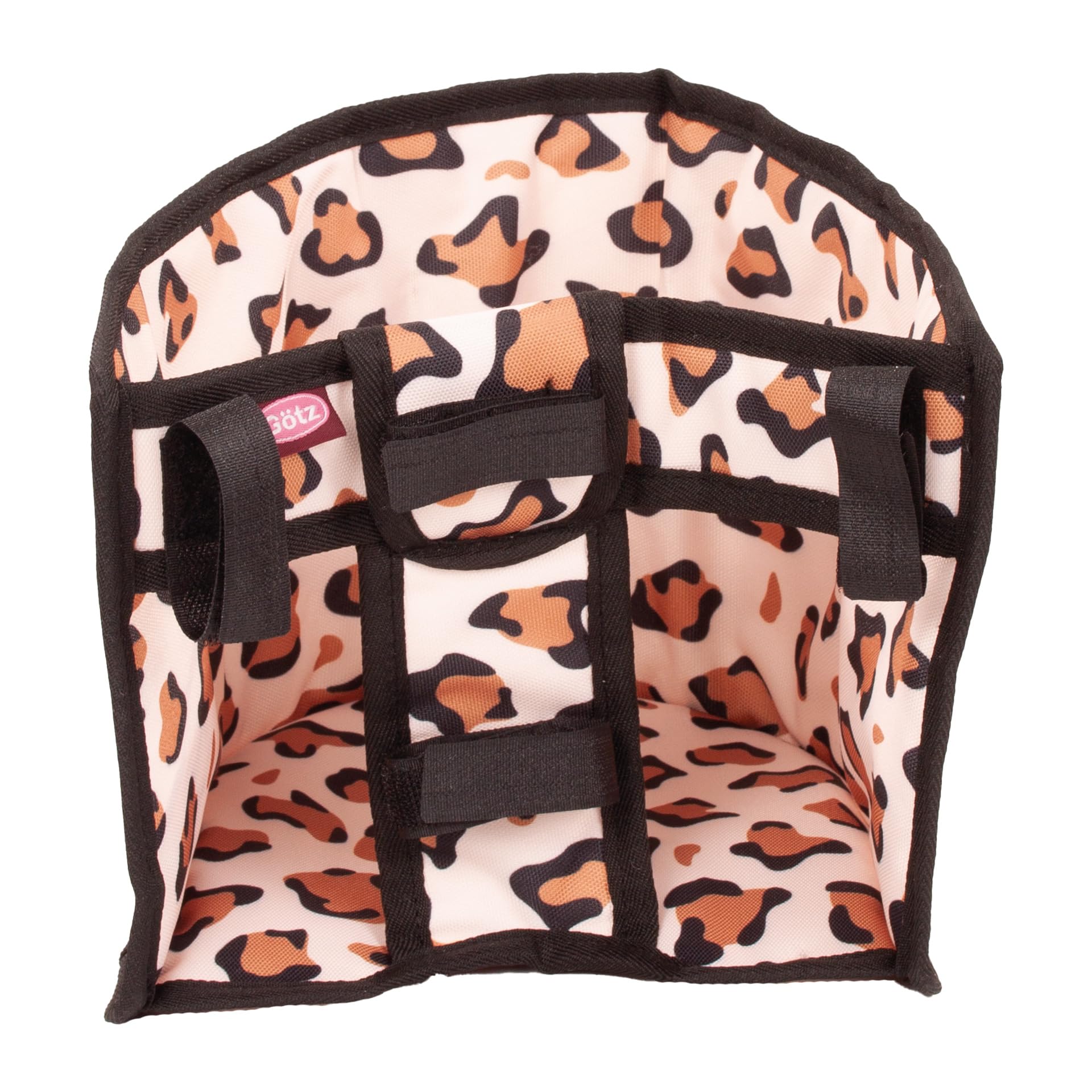 Götz 3403630 Fahrradsitz Rollersitz Tiger für Puppen 27-50 cm | Zubehör für Babypuppen Gr. S/M/L 30-48 cm, Stehpuppen Gr. XS/XM/XL 27-50 cm, Klettverschluss, für Kinder ab 3 Jahren