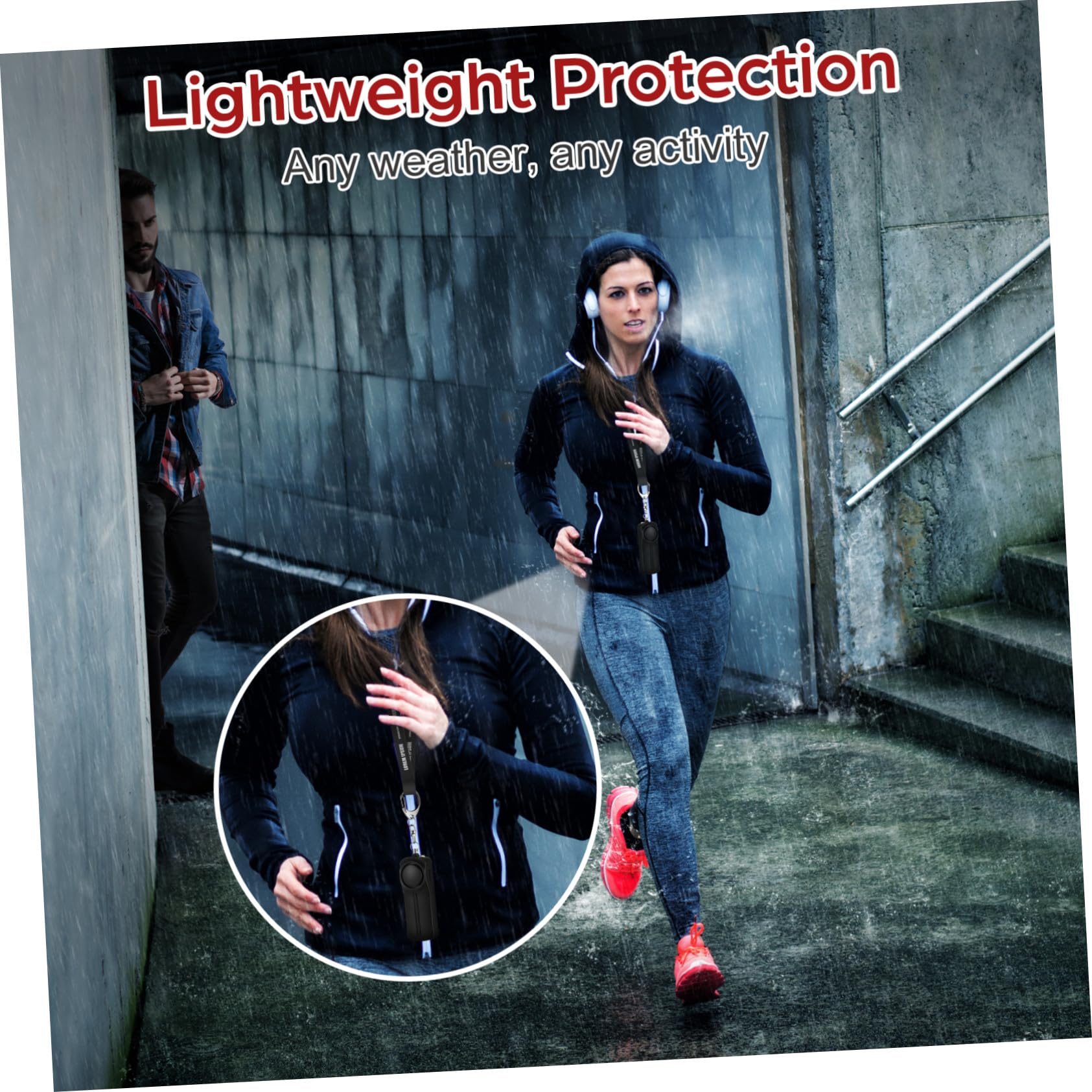 Llavero con Luz LED De Seguridad Y Alarma De Emergencia Personal con Sonido