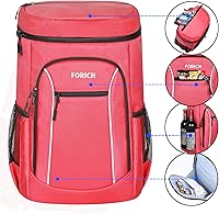 Vista 4 de FORICH Mochila térmica aislada, ligera, suave, a prueba de fugas, para hombres y mujeres, para almorzar, trabajo, picnic, playa, camping