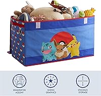 Vista 109 de Idea Nuova Cocomelon - Baúl plegable de almacenamiento de juguetes para niños, duradero con tapa