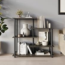 Luxury 5-Tier Multipurpose Shelf with Open Storage Shelves, Modern Space-Saving Design, Dark Grey