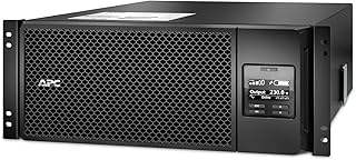 APC Smart-UPS SRT - SRT6KRMXLI - Uninterruptible Power Supply 6000VA - RM, 6 Outlets IEC C13, 4 Outlets IEC C19, Hard Wire, 10/100 BaseT Connection, Multi-function LCD Panel, Control Console