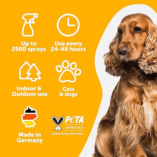 Miniatura 5 de Spray Anti Orina de Gatos y Perros - 17 Fl Oz - Spray No Más Marcaje para Perros y Gatos - Spray de Entrenamiento para Orinal Sin Manchas para